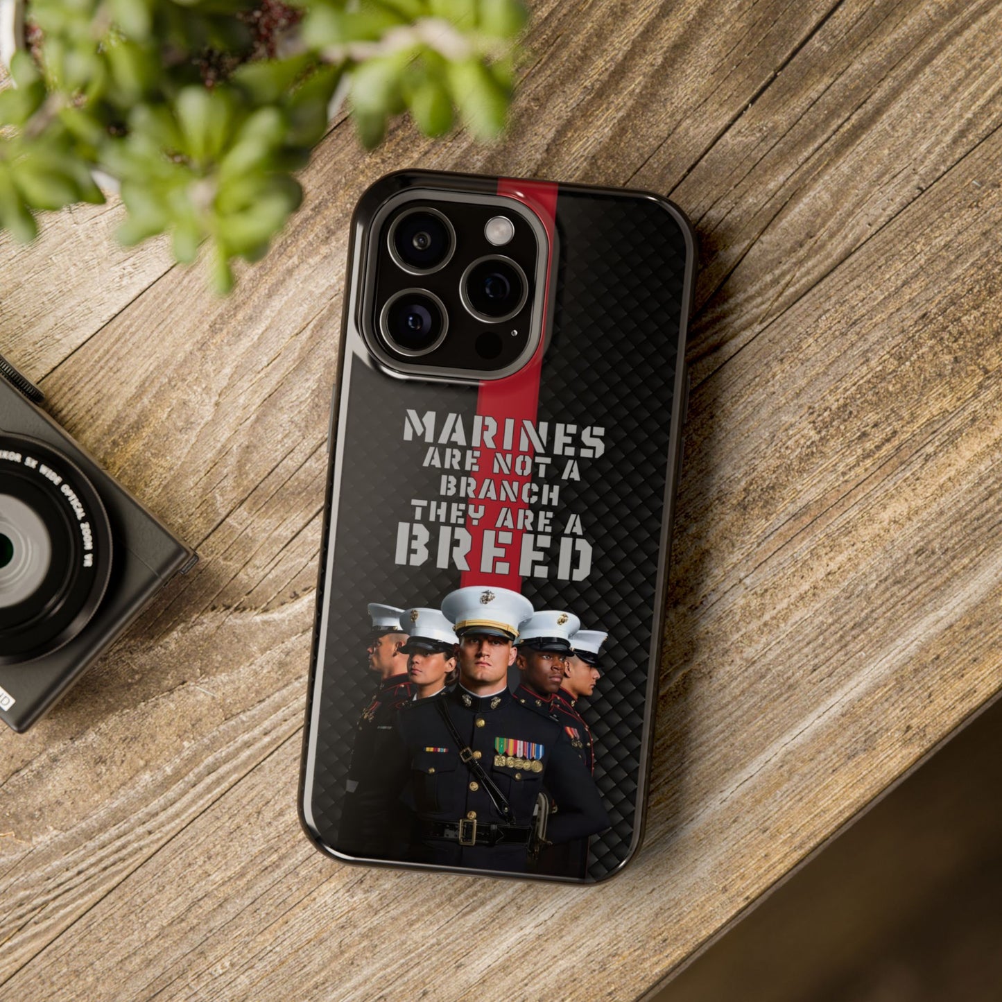 Marines Magnetic Tough Case - "Not a Branch, a Breed" Military iPhone Cover