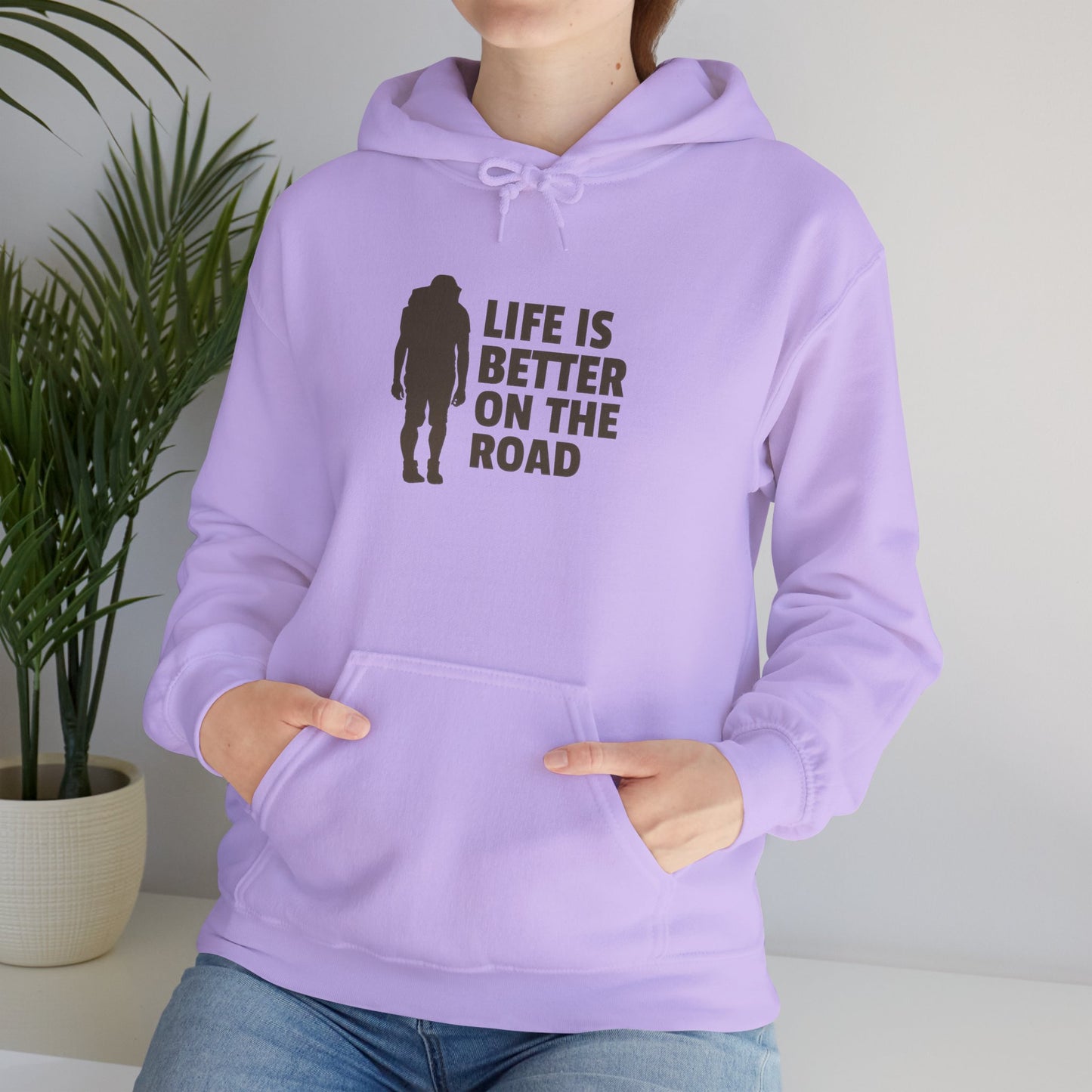 Life Is Better On The Road Unisex Heavy Blend™ Hooded Sweatshirt