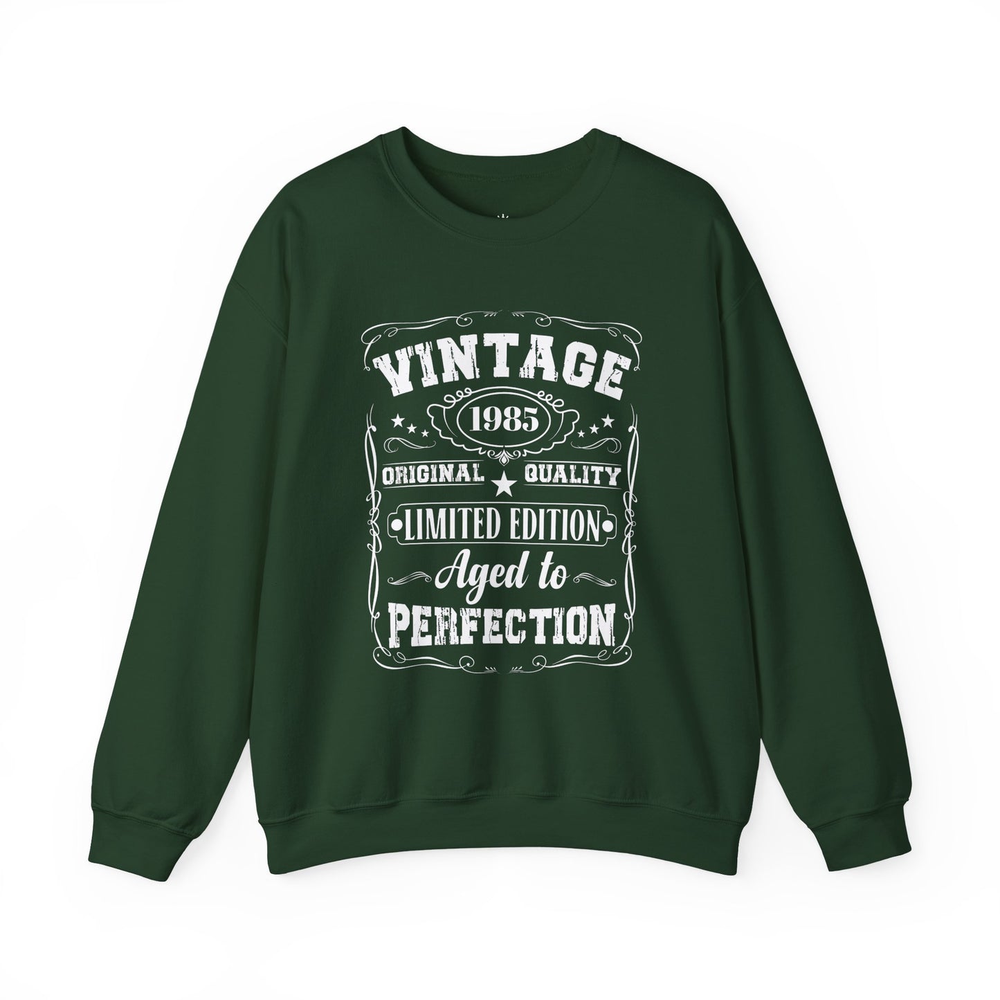 Custom Vintage Birthday Crewneck Sweatshirt — "Aged to Perfection"