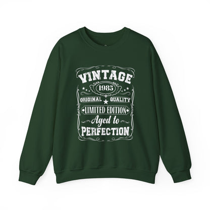 Custom Vintage Birthday Crewneck Sweatshirt — "Aged to Perfection"