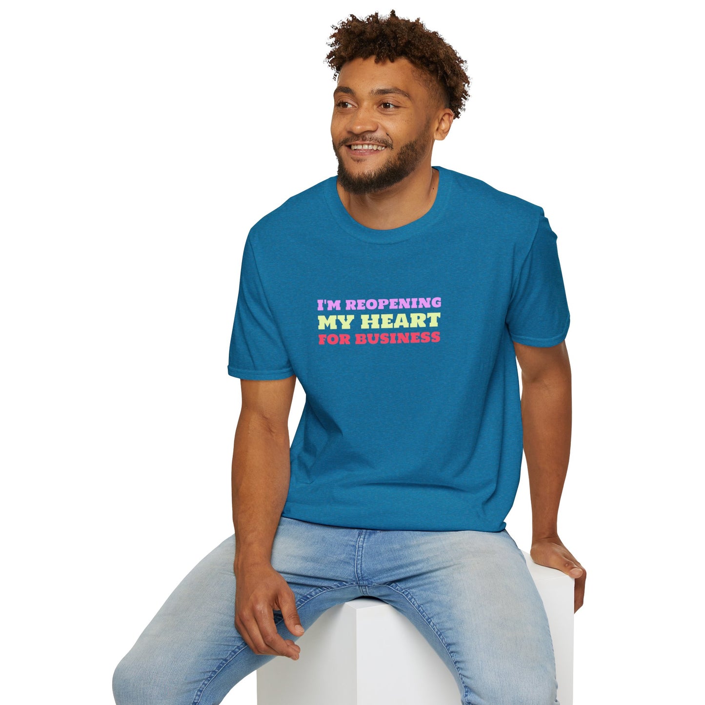 I'm Reopening My Heart For Business Unisex Softstyle T-Shirt