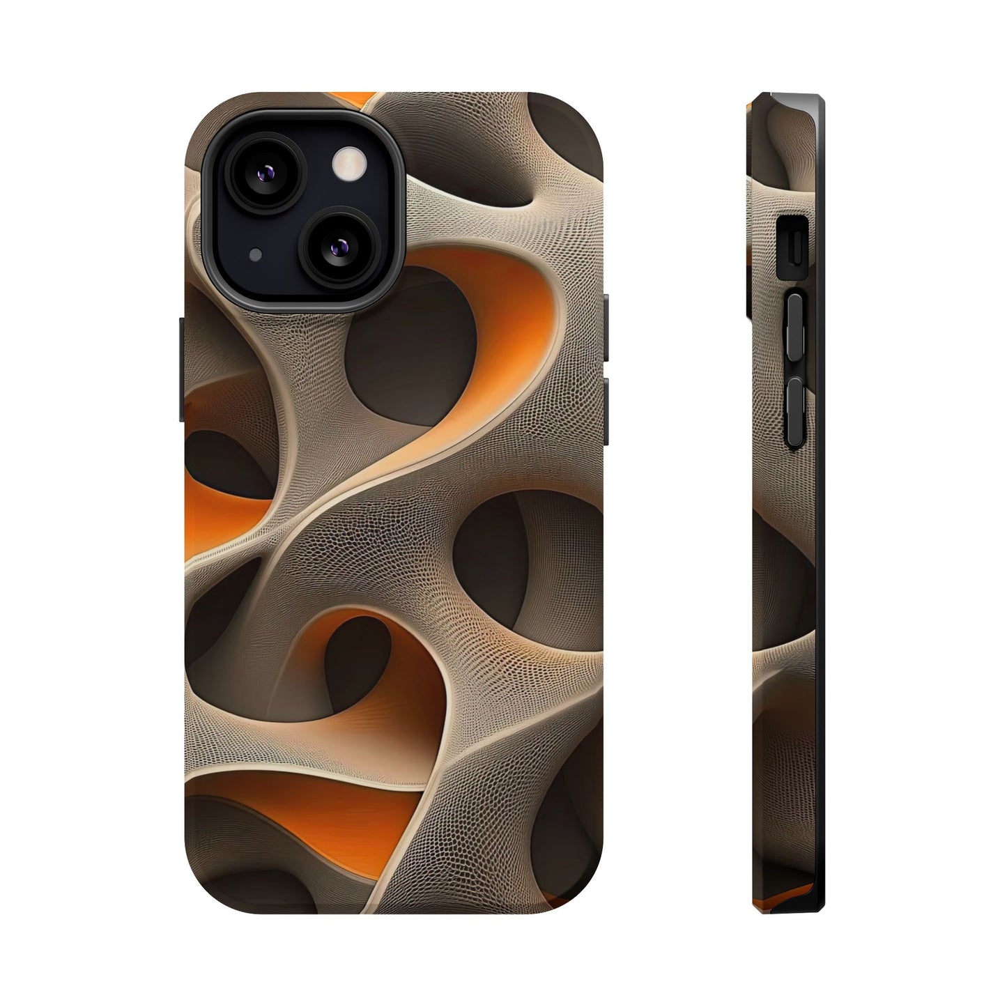 Stylish Magnetic Phone Cases, Abstract Geometric Design