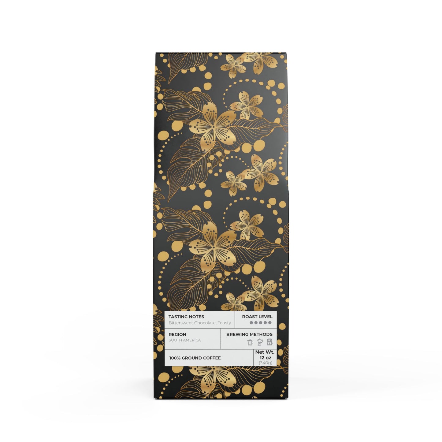 Bitterroot Coffee Blend (Dark French Roast) / Tasting notes: Bittersweet, chocolate, toasty