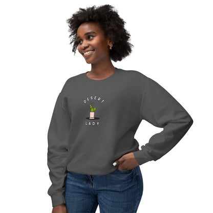 Desert Lady Unisex Lightweight Crewneck Sweatshirt
