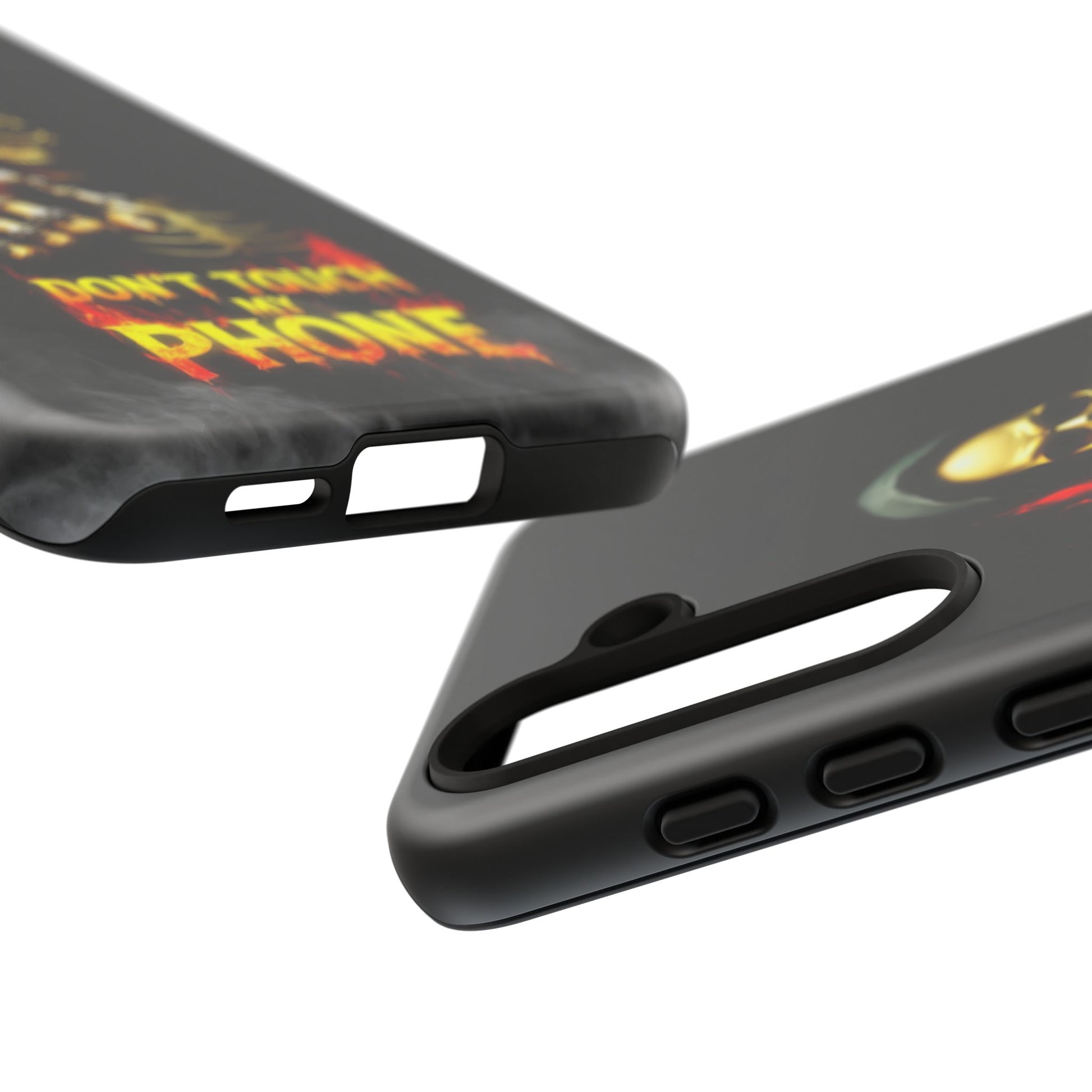 Skull Design Samsung Phone Case, Don't Touch My Phone Mobile Cover