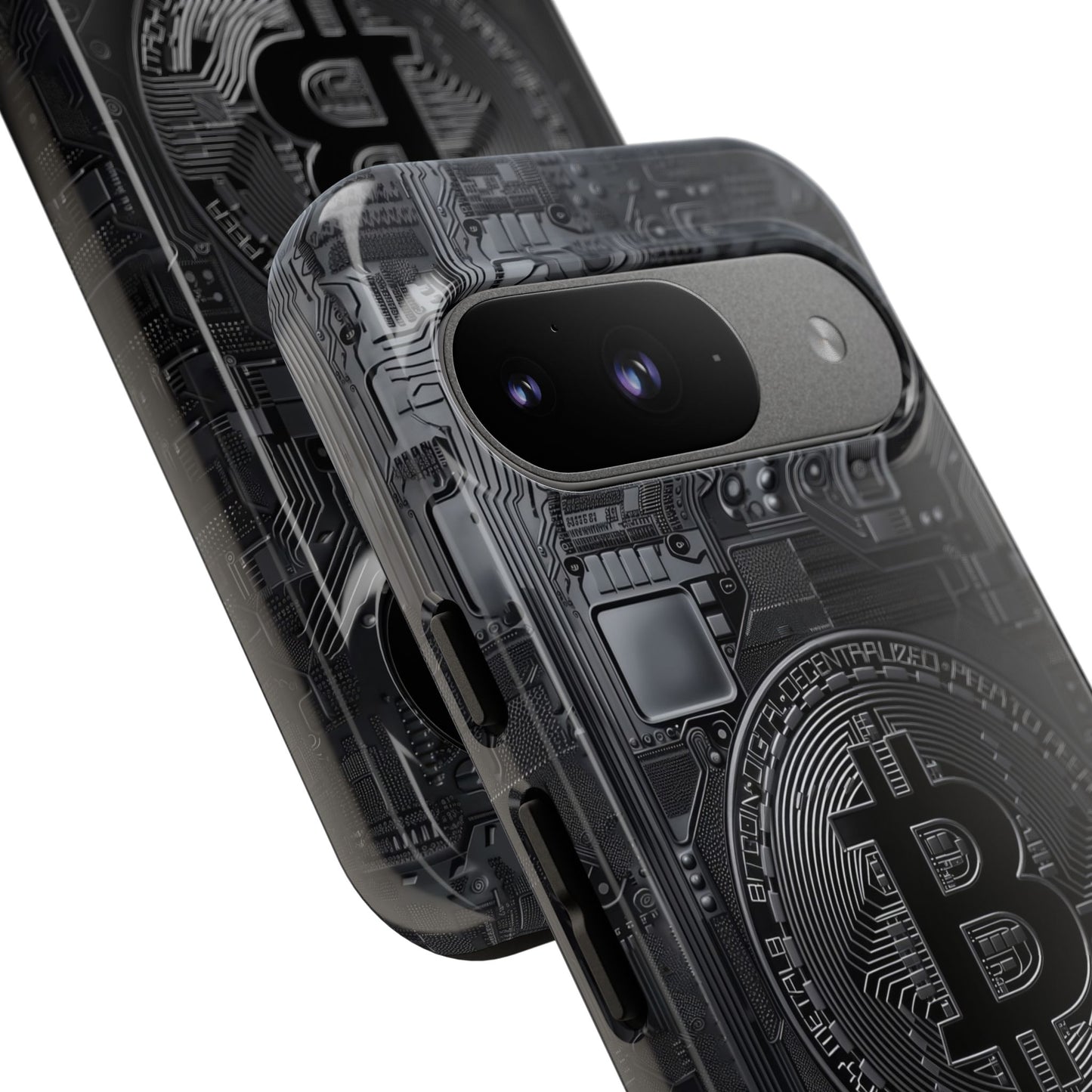 Bitcoin Google Pixel Tough Phone Case, Cryptocurrency Protection Cover