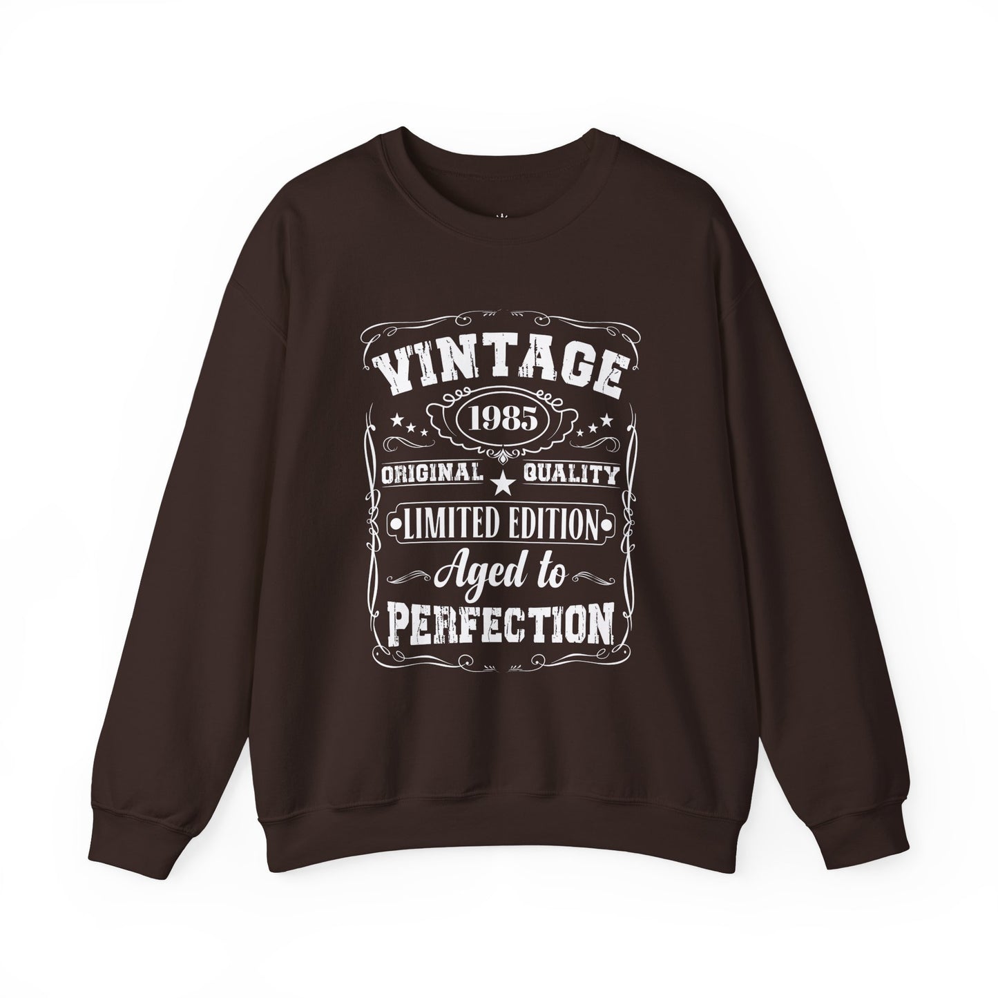 Custom Vintage Birthday Crewneck Sweatshirt — "Aged to Perfection"