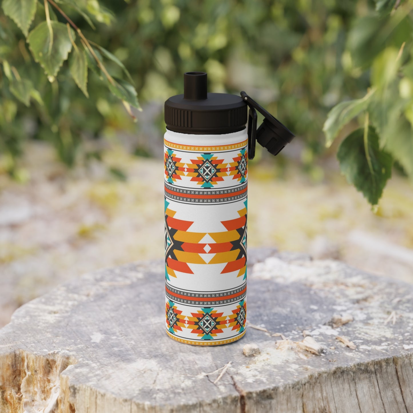 Native Harmony Stainless Steel Water Bottle, Sports Lid