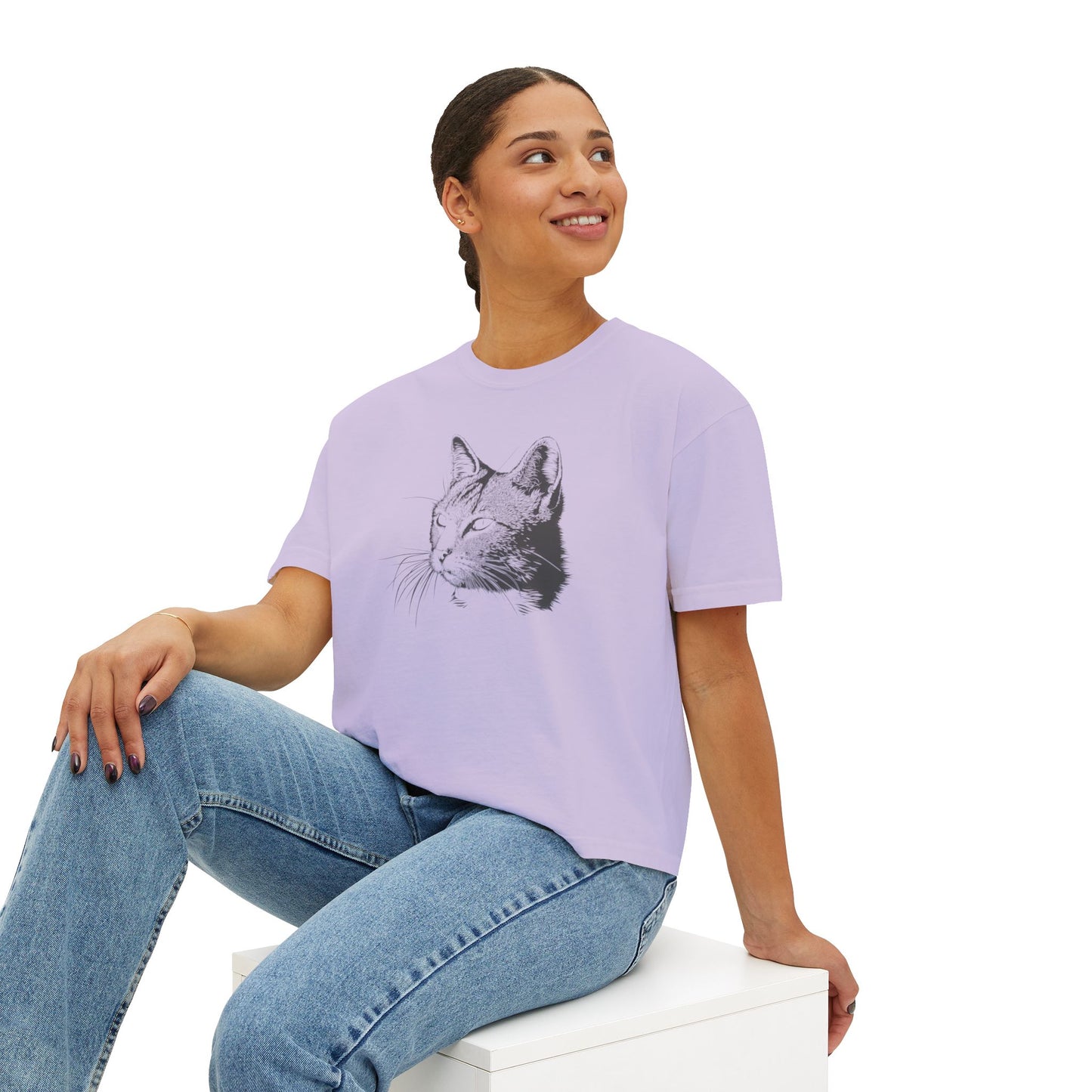 Cat Women's Boxy Tee