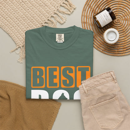 Best Dog Dad Ever Unisex Garment-Dyed T-shirt
