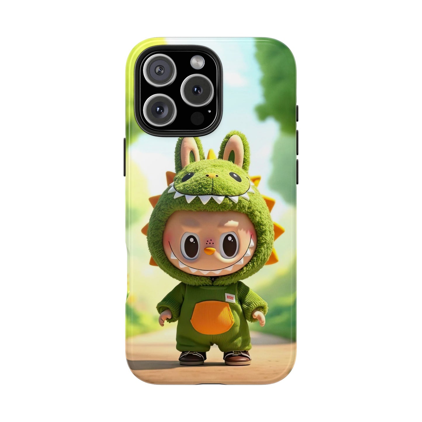 The Monsters Tough Case for iPhone Models – Playful Dinosaur Design, Dual Layer Protective Cover, Fun Mobile Accessory