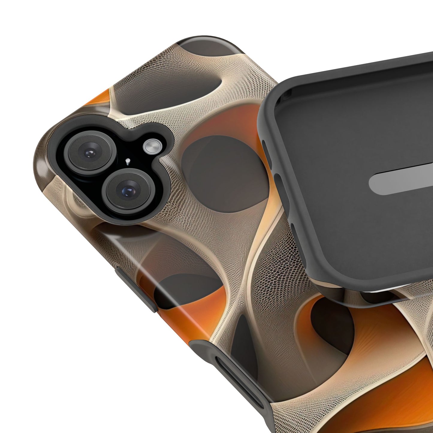 Stylish Magnetic Phone Cases, Abstract Geometric Design