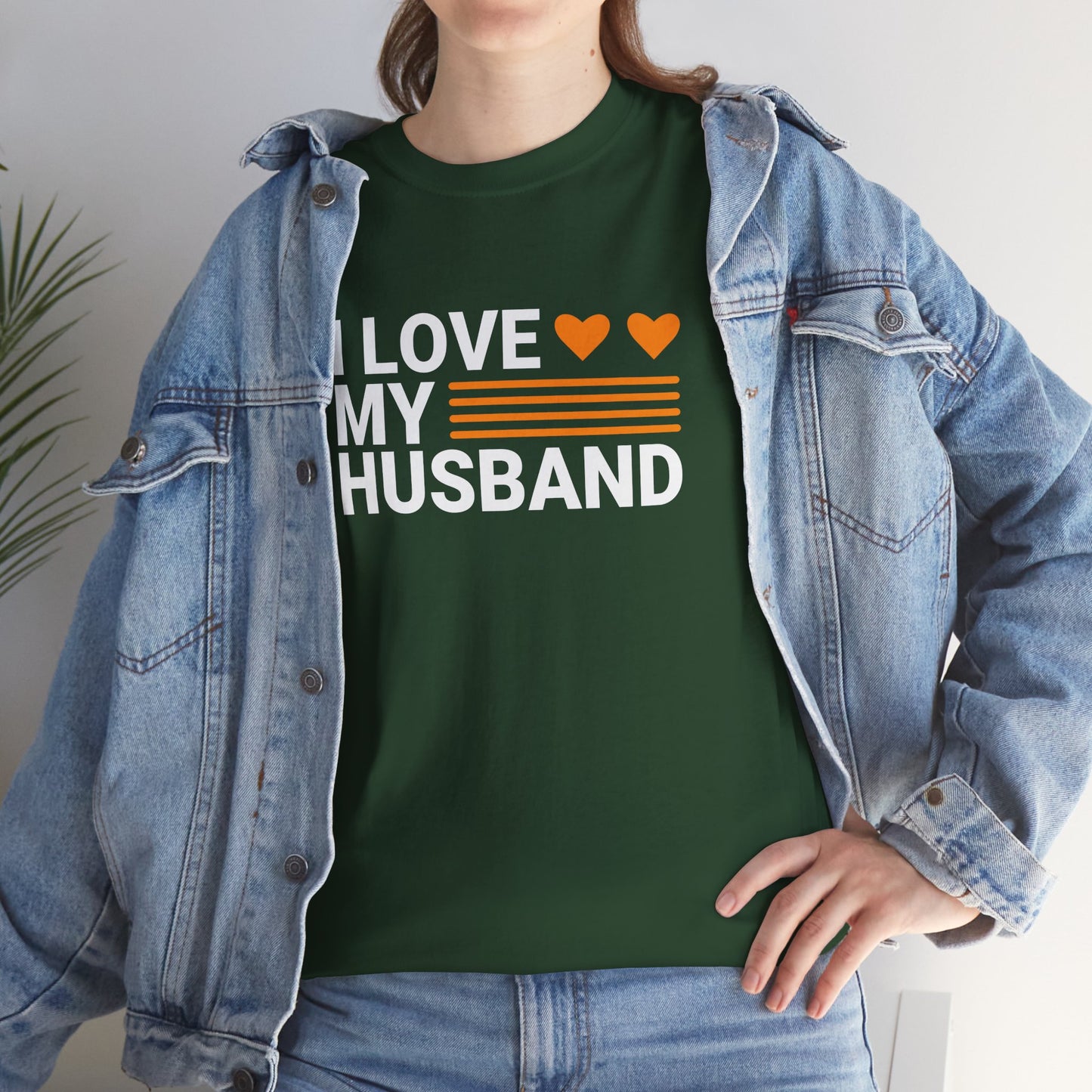 Love My Husband Unisex Heavy-Cotton Tee - Cute Casual Shirt