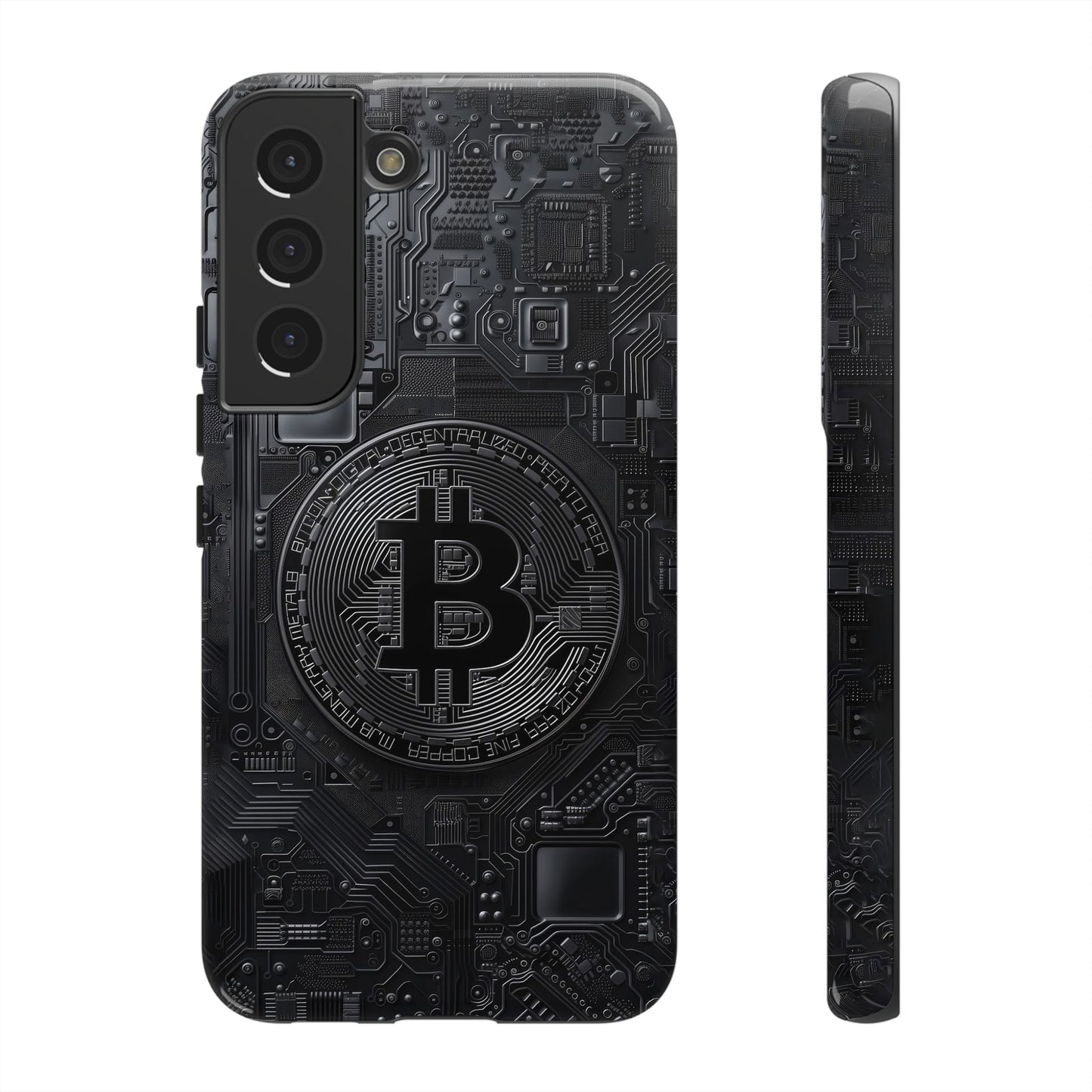 Bitcoin Samsung Tough Phone Case, Cryptocurrency Protection Cover