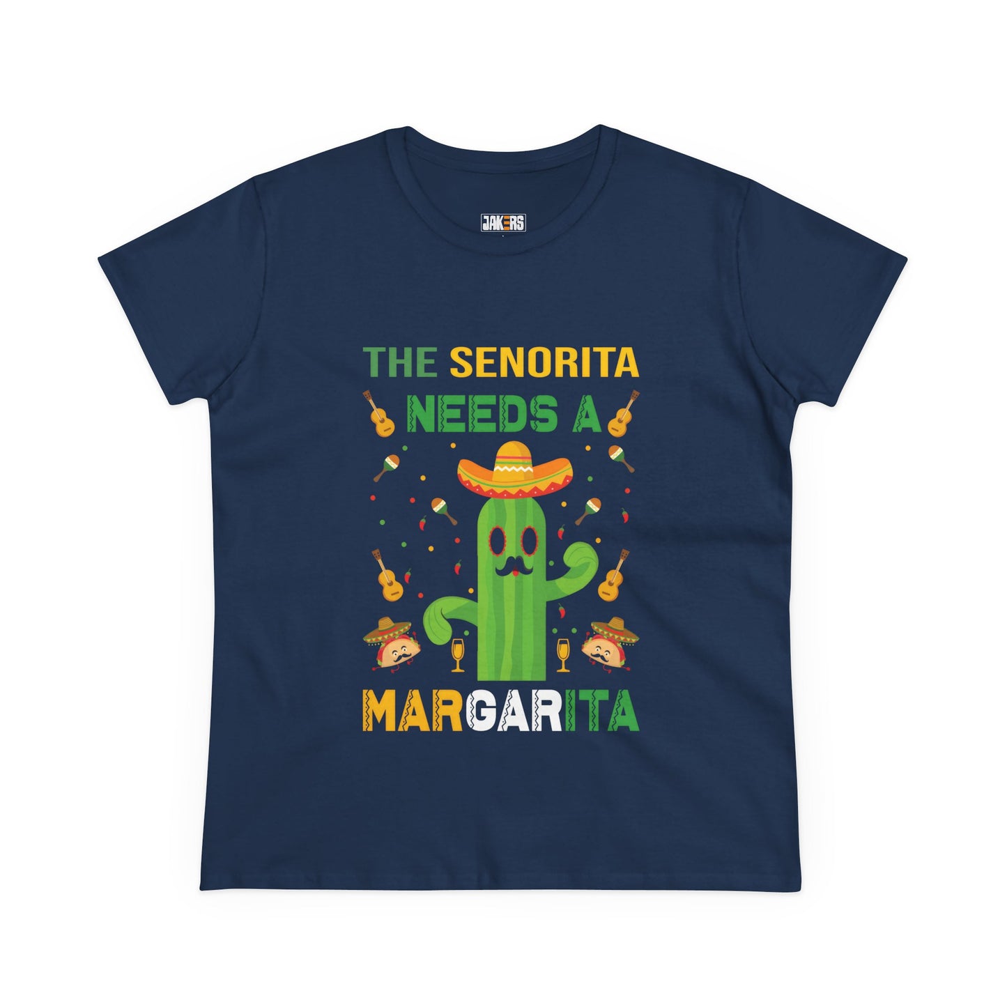 Cactus Margarita Tee - Fun Women's Cotton T-Shirt for Fiesta Celebrations