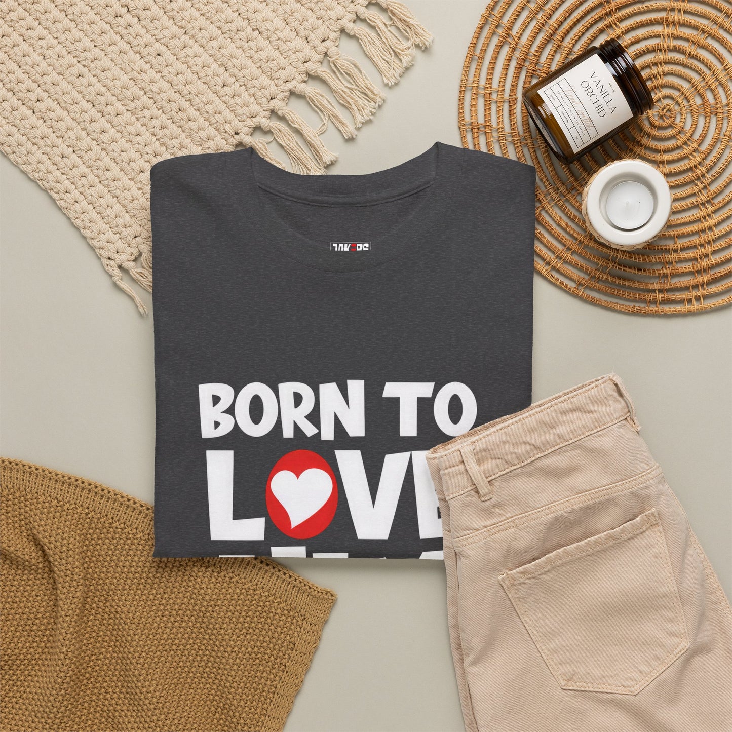 Born To Love Him Tee, Romantic Valentine T-Shirt for Couples, B Part