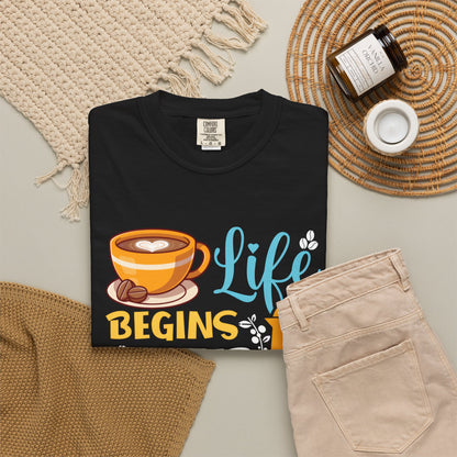 Life Begins After Coffee Unisex T-Shirt - Perfect for Coffee Lovers
