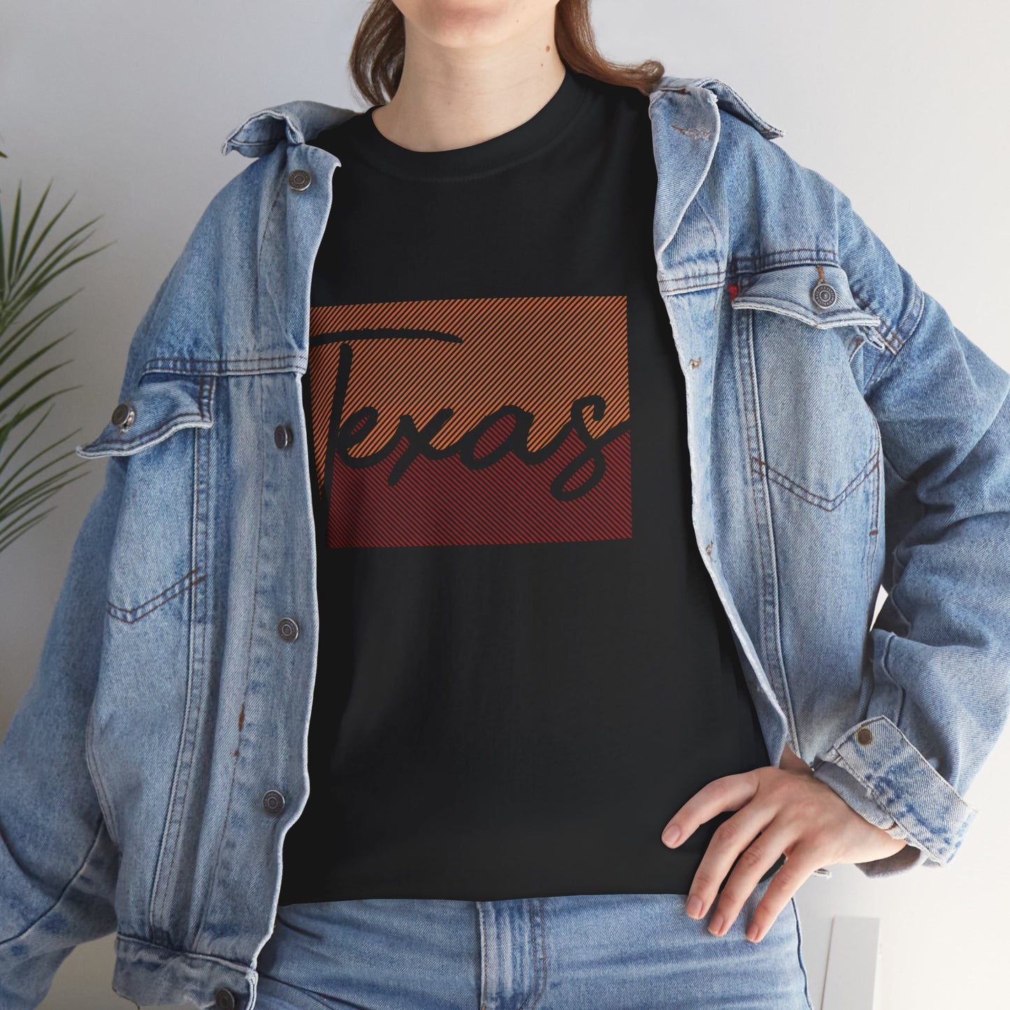 Texas Unisex Heavy Cotton Tee - Retro Style Tee for Texas Lovers