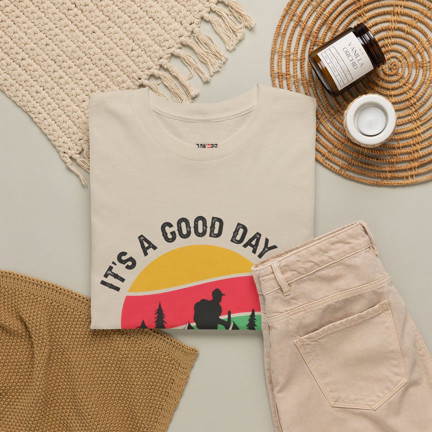 "It's a Good Day to Hike" Unisex Heavy Cotton Tee - Adventure Outdoor Shirt