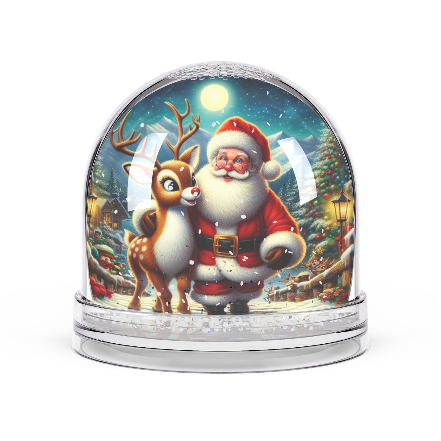 Santa and Rudolph’s Night of Magic  Snow Globe