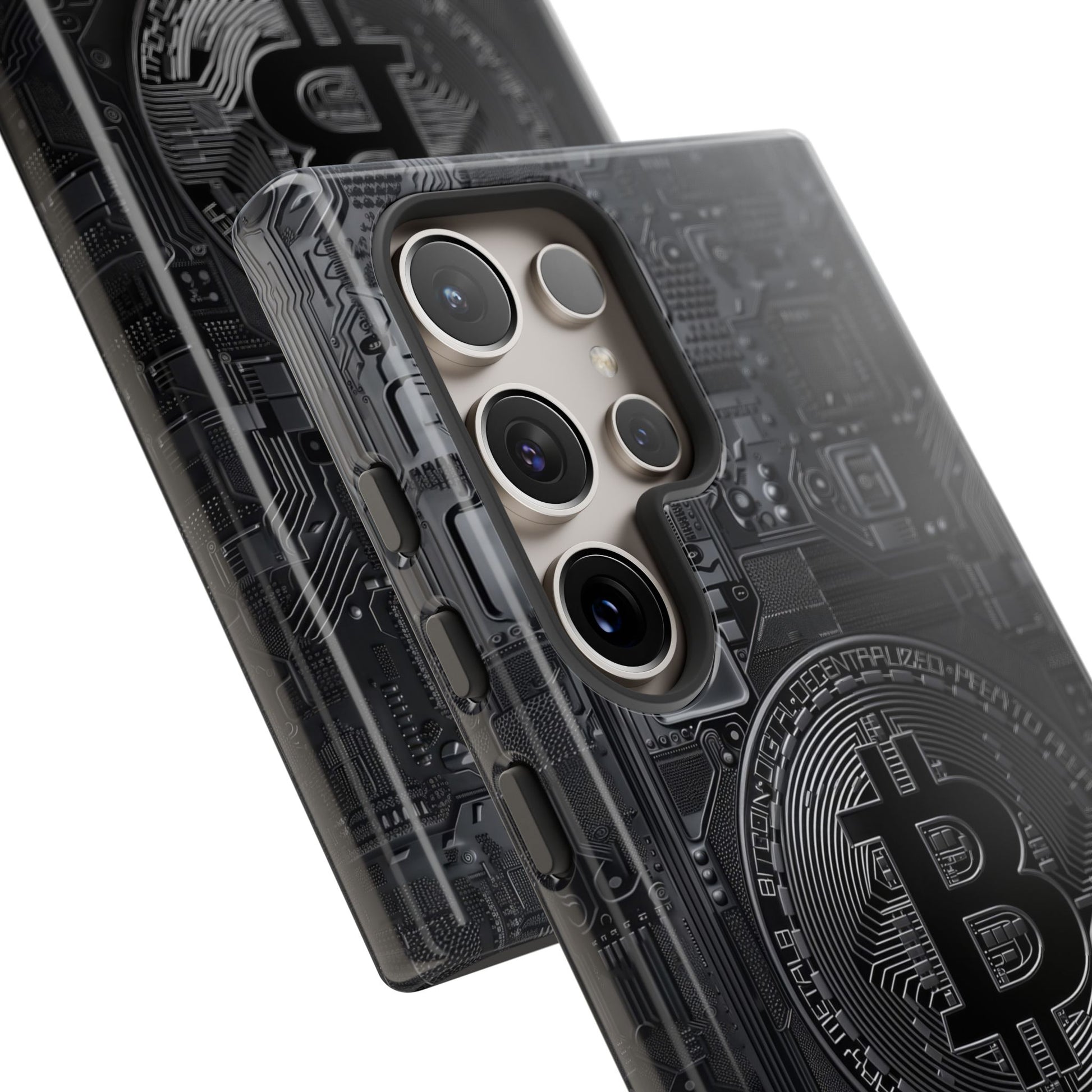Bitcoin Samsung Tough Phone Case, Cryptocurrency Protection Cover