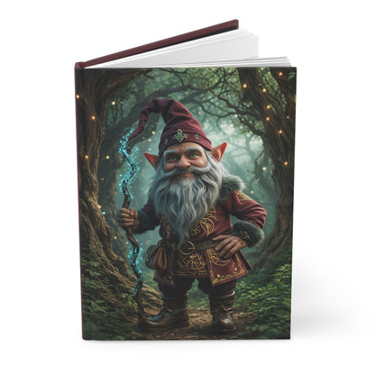 Enchanted Gnome Journal, Matte Hardcover Notebook for Dreamers and Fantasy Lovers