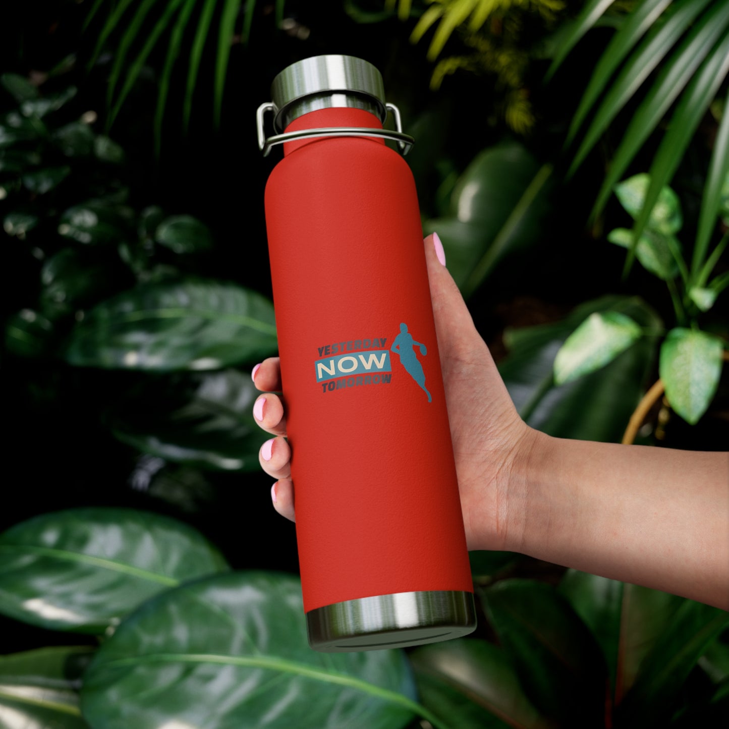 Yesterday Now Tomorrow Copper Vacuum Insulated Bottle, 22oz