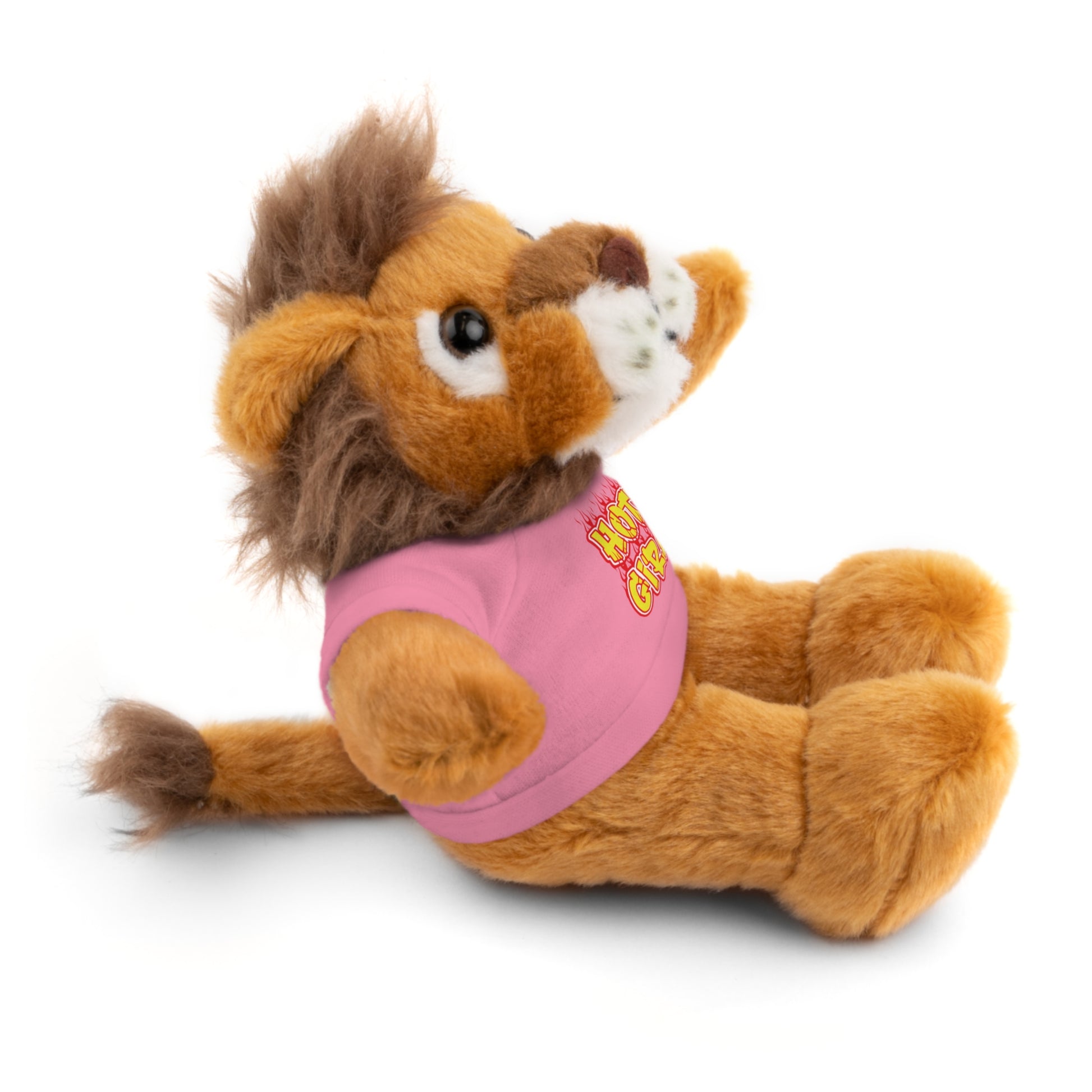 Cute Plush Animal with Hot Girl Tee for Birthdays, Baby Showers, Children, Gifts
