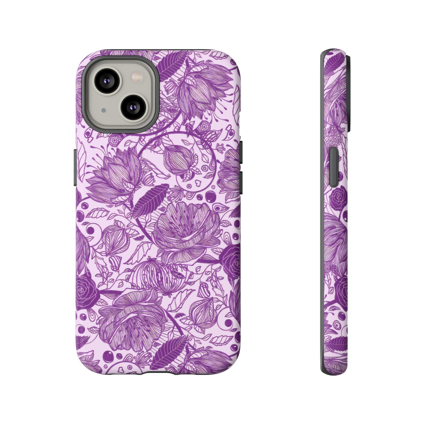 Graphical Garden: Purple Edition iPhone Tough Cases