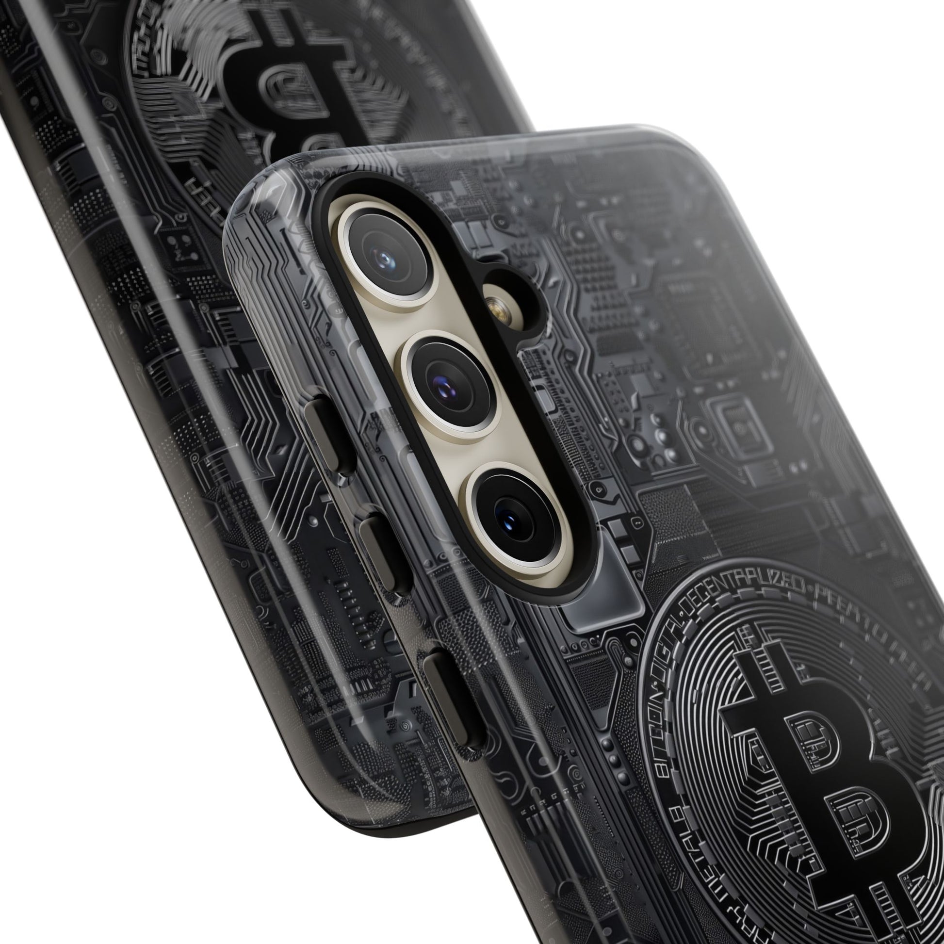 Bitcoin Samsung Tough Phone Case, Cryptocurrency Protection Cover
