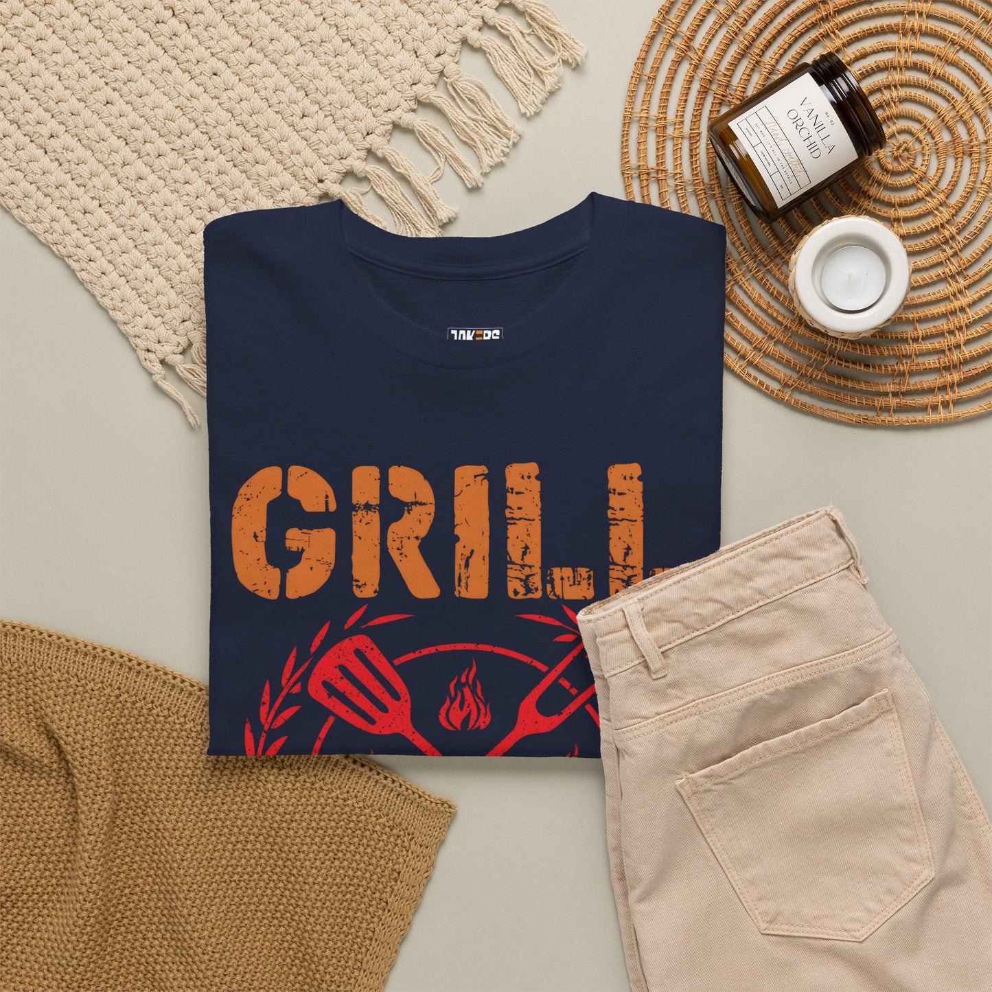 Grill Sergeant Unisex Heavy Cotton Tee - Fun BBQ Shirt for Grill Masters