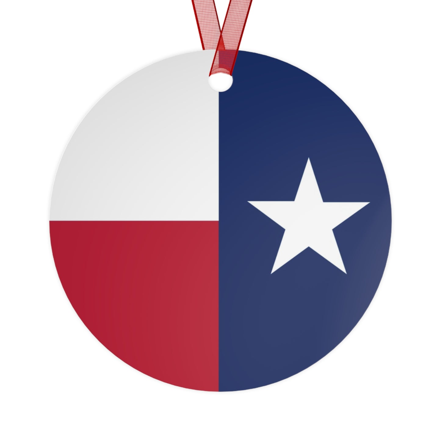 Lone Star Metal Ornaments, 2-Side Print