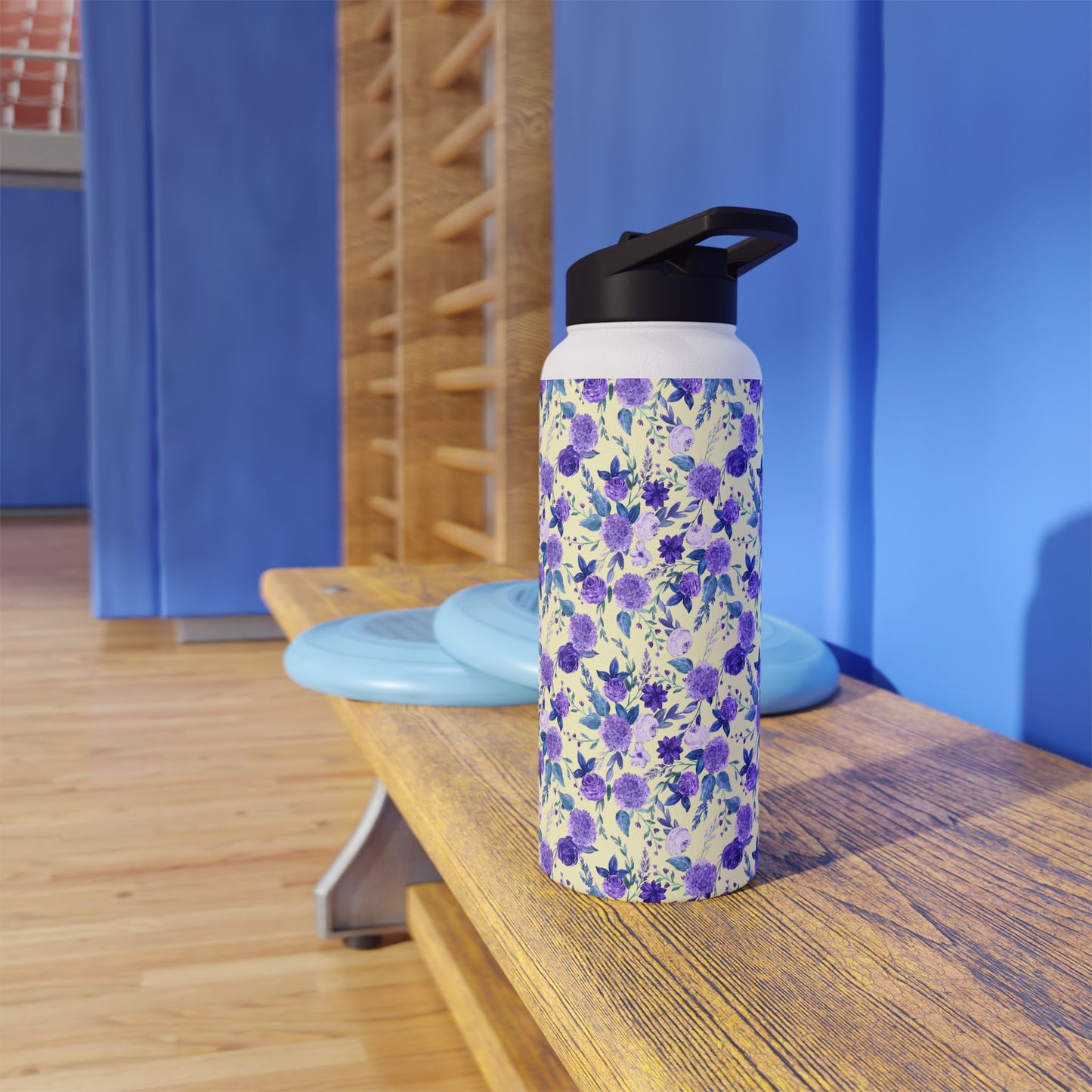 Violet Stainless Steel Water Bottle, Standard Lid