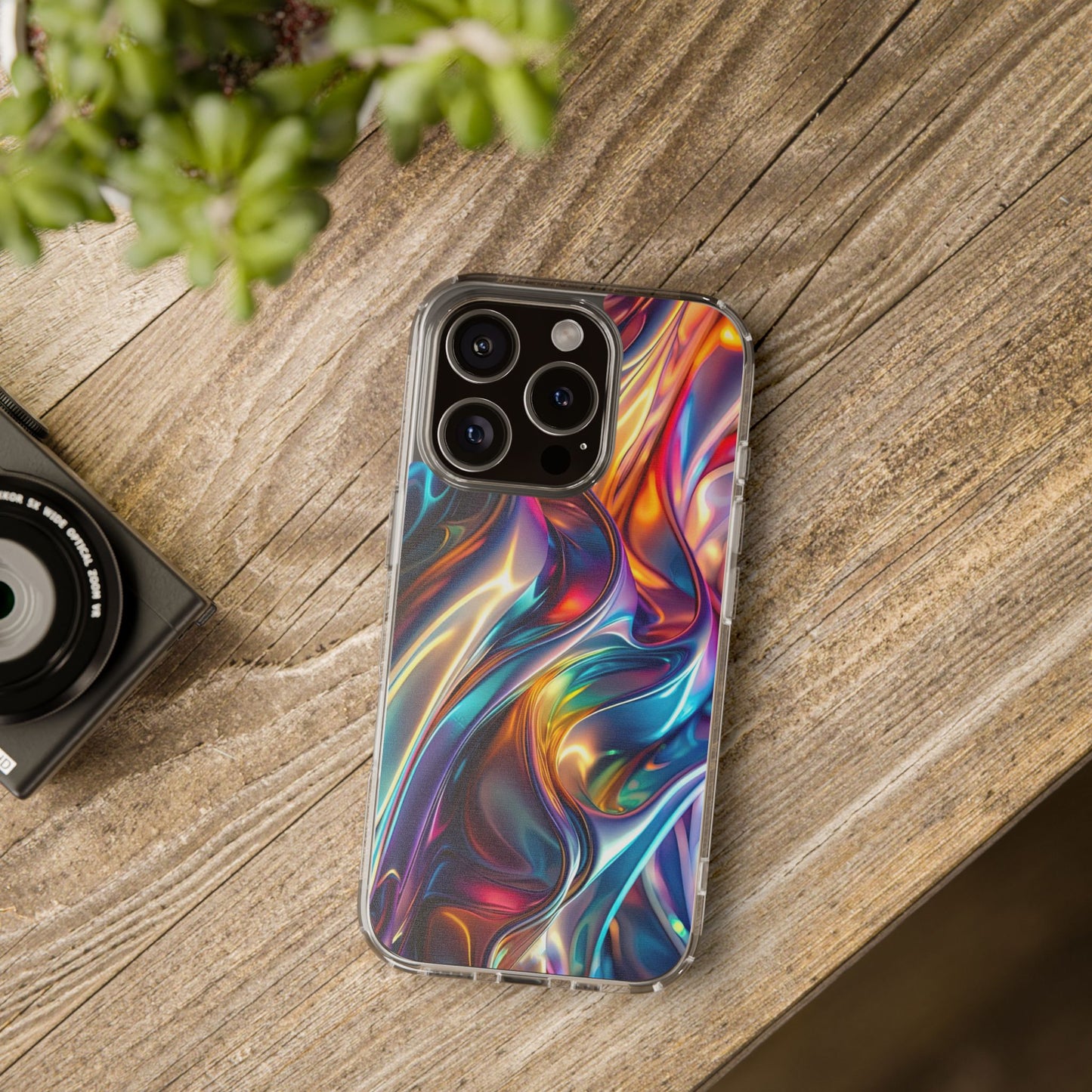 Colorful Clear Case for iPhone – Abstract Art Design