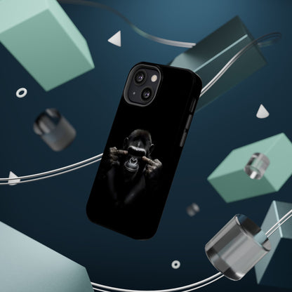 Edgy Gorilla Magnetic iPhone Case, Unique Cell Phone Cover
