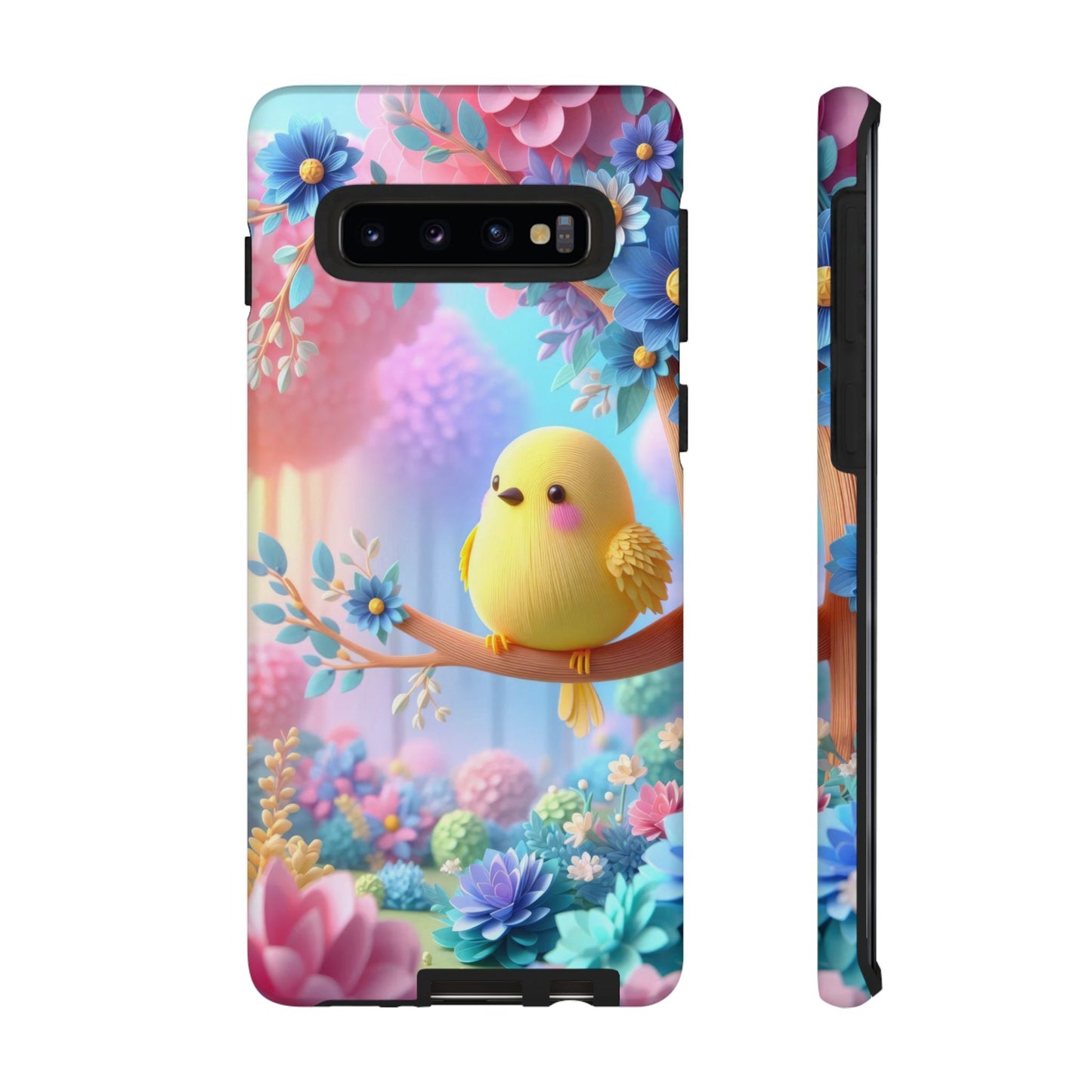 Colorful Bird Samsung Phone Case, Spring Vibe Mobile Shell