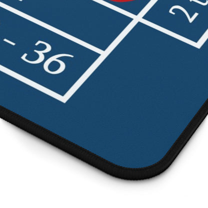 2 in 1 Casino  Desk Mat - American Roulette Gaming Accessory