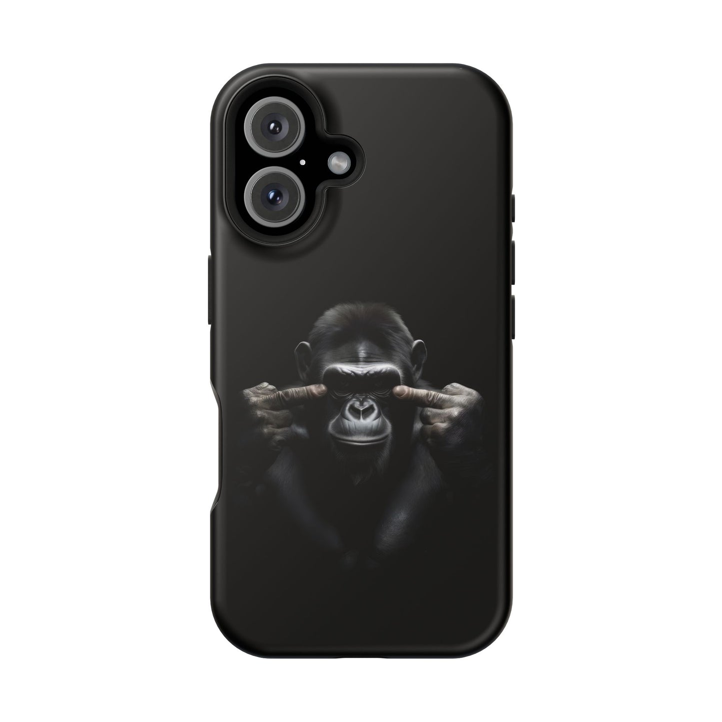 Edgy Gorilla Magnetic iPhone Case, Unique Cell Phone Cover