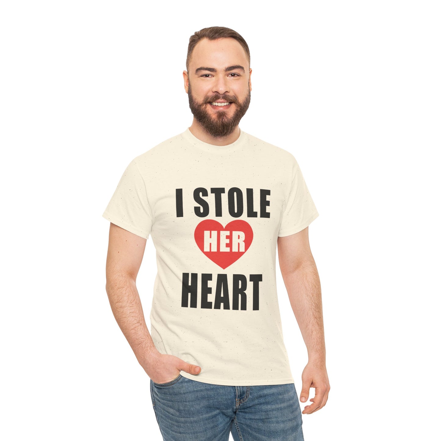 I Stole Her Heart,  Romantic Valentine Tee for Couples, A Part