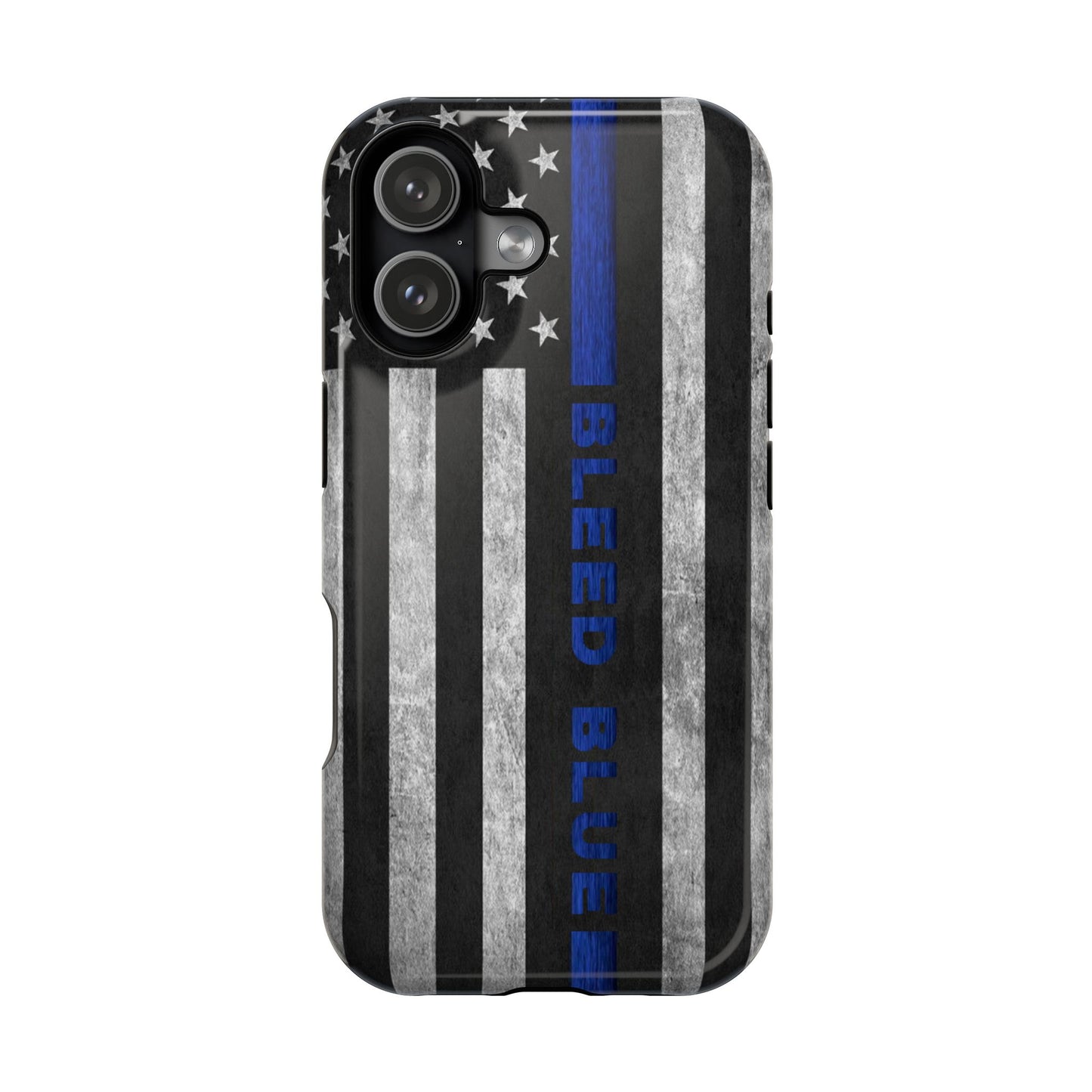 Police Magnetic Phone Cases, Bleed Blue