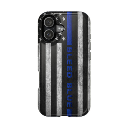 Police Magnetic Phone Cases, Bleed Blue