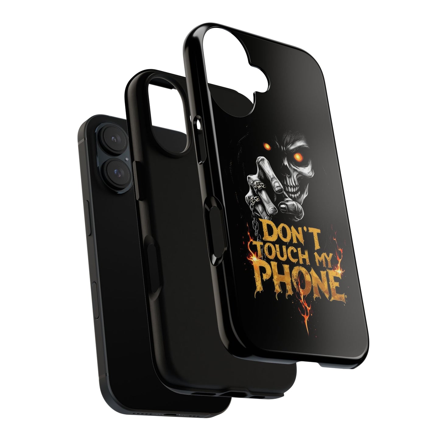 Skull Google Pixel Tough Cases, Don't Touch My Phone
