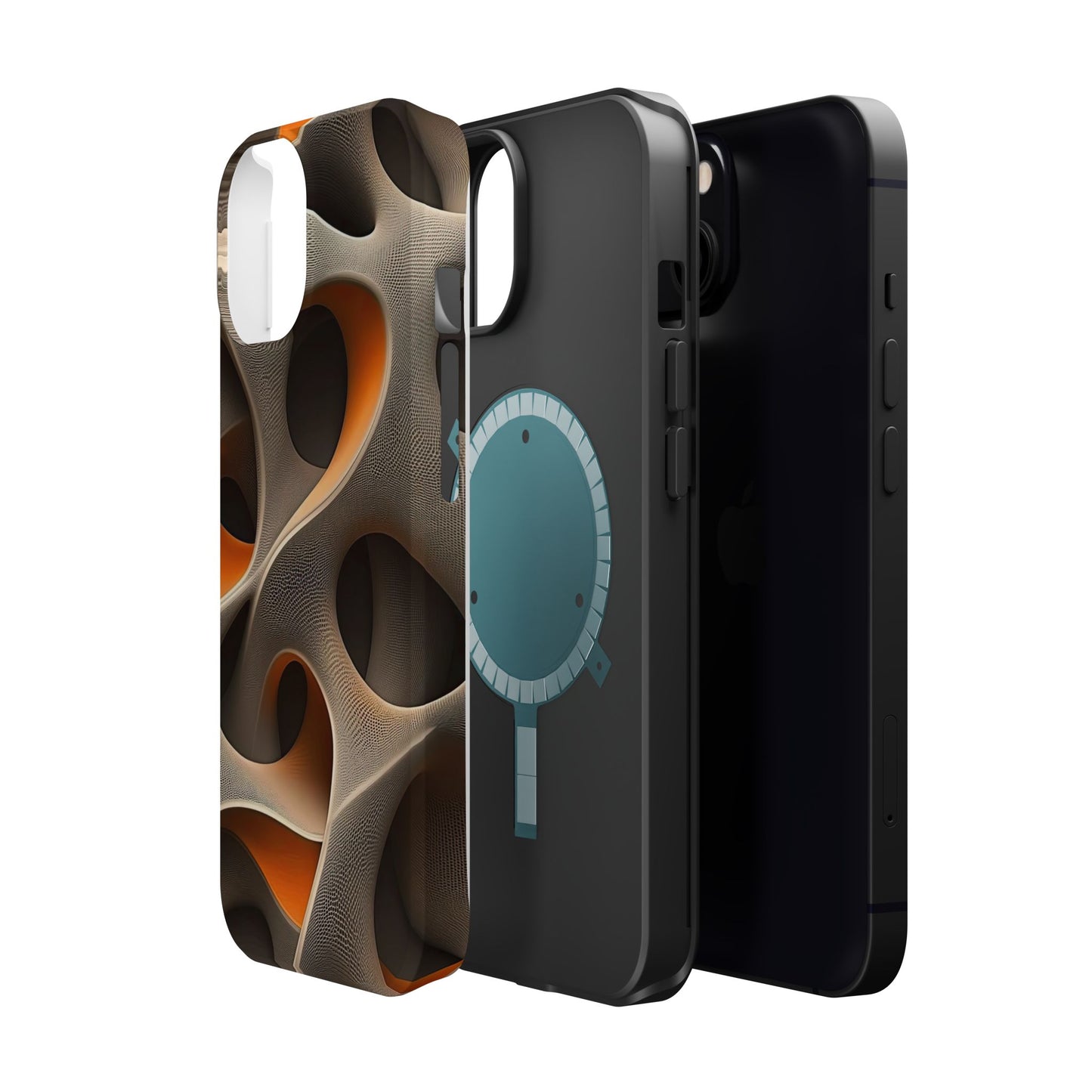 Stylish Magnetic Phone Cases, Abstract Geometric Design