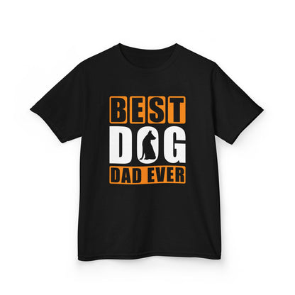 Best Dog Dad Ever Design - Kids Heavy Cotton™ Tee