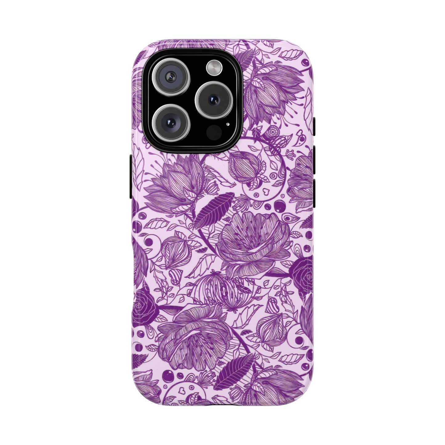 Graphical Garden: Purple Edition iPhone Tough Cases