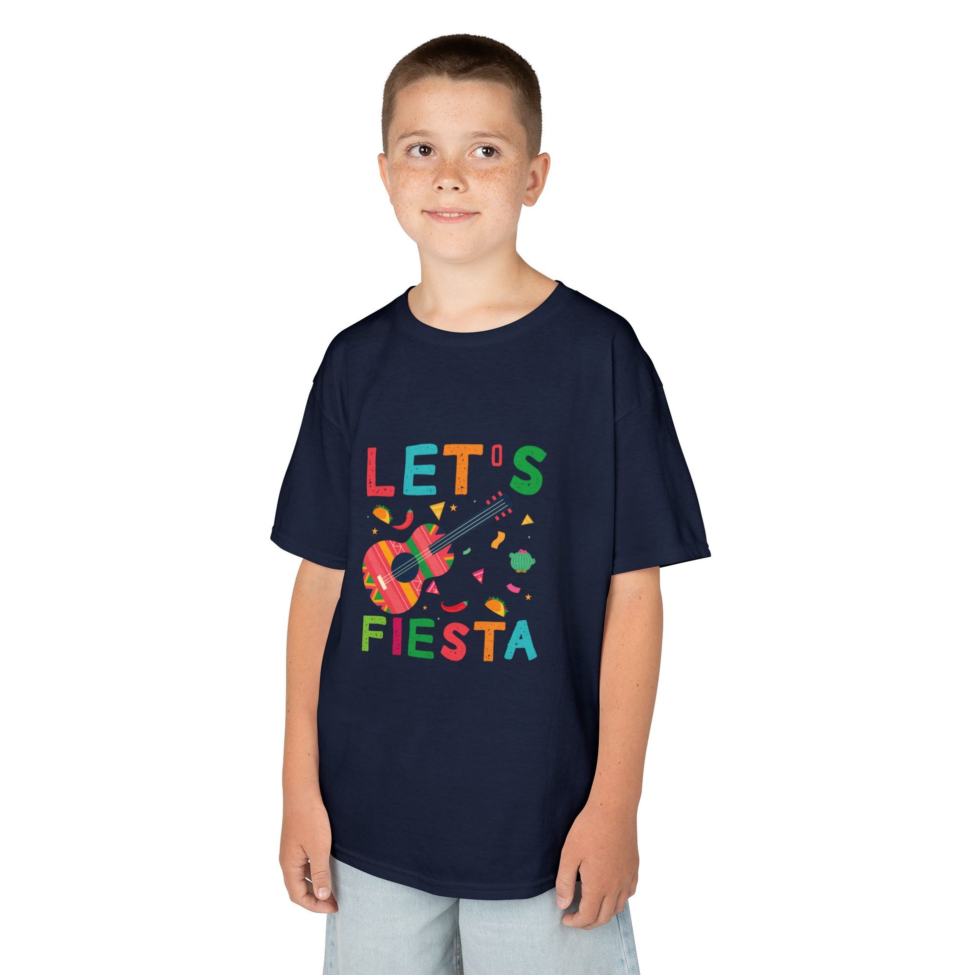 Kids Fiesta Guitar Tee - Fun and Colorful Kids T-Shirt for Celebrations