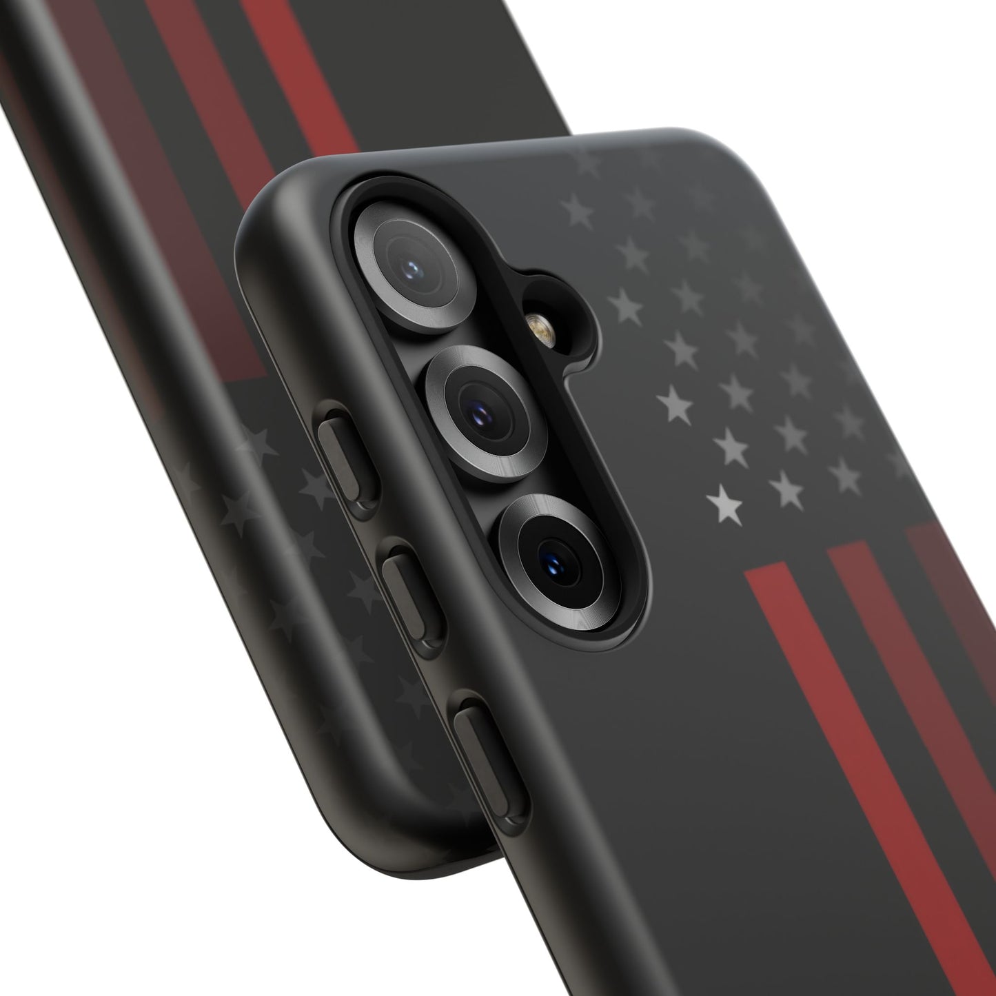 Patriotic Samsung Tough Cases, Red Line American Flag Phone Cover