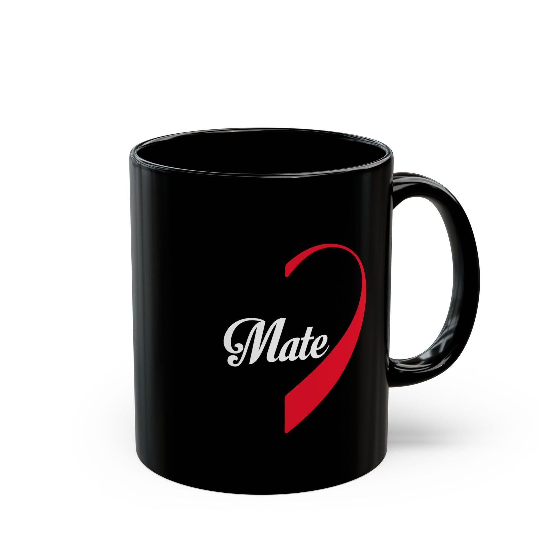 Soulmate Black Mug, Valentine's Day Cup, 11oz, 15oz
