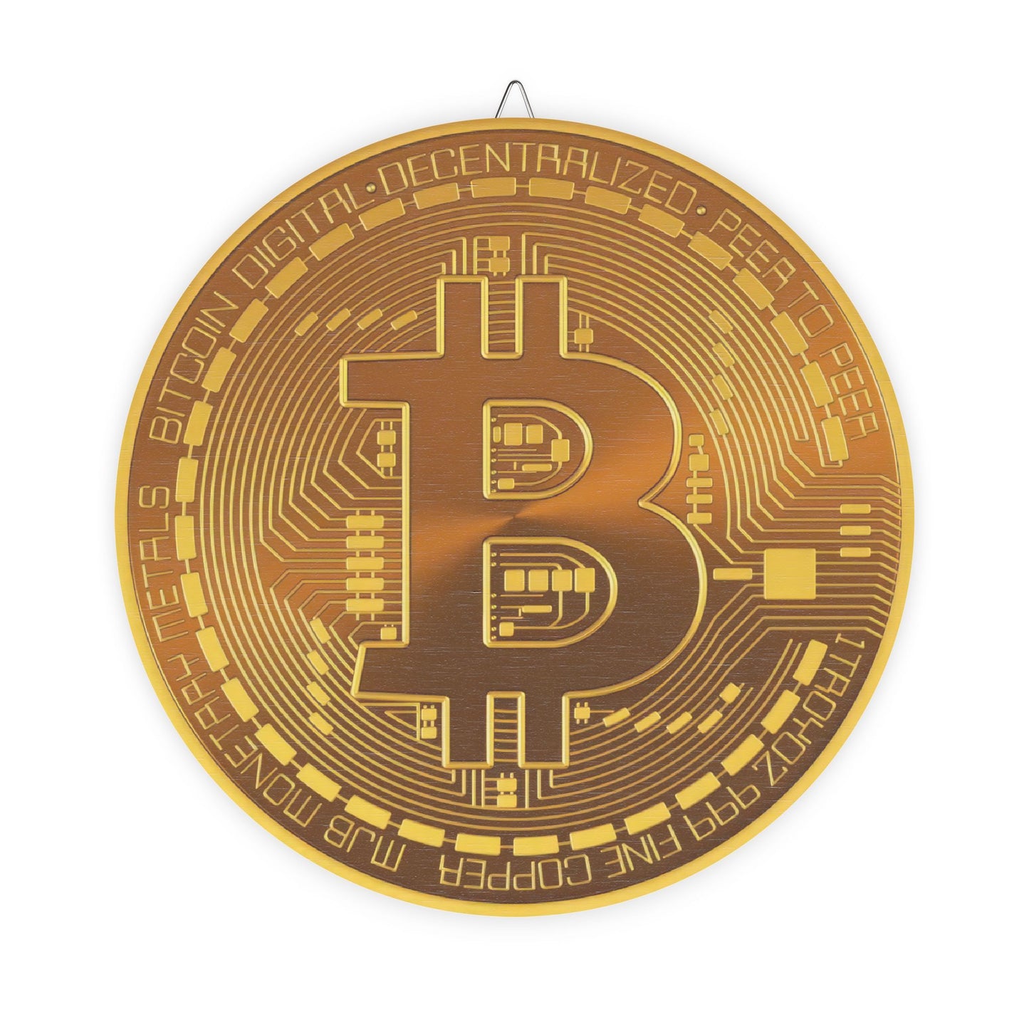 Bitcoin Wood Sign