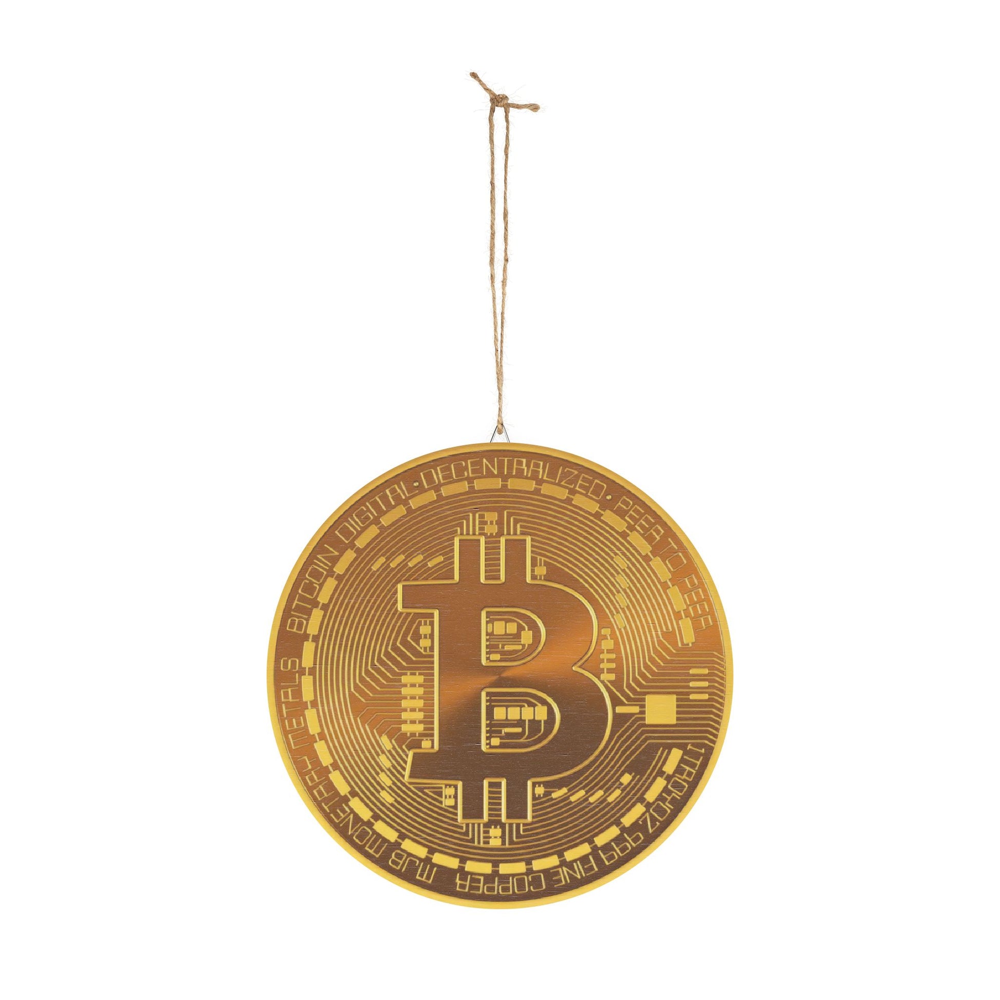 Bitcoin Wood Sign